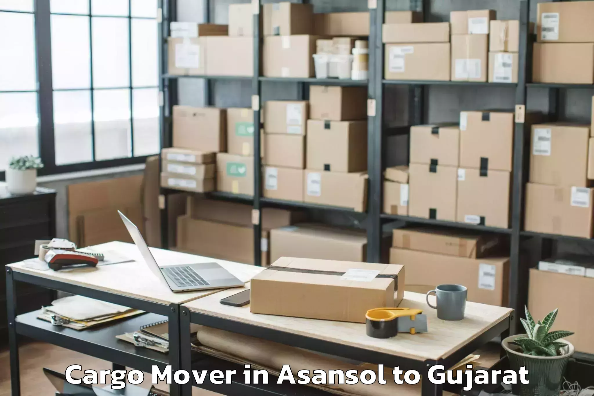 Quality Asansol to Gujarat National Law Universit Cargo Mover